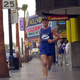 Garside en Hollywood Boulevard en el 2000. AP